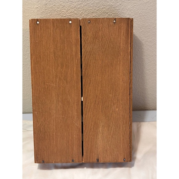 Vintage Ernest and Julio Gallo Old Wooden Wine Box Display Grape Vine Shield Lid - Picture 9 of 9